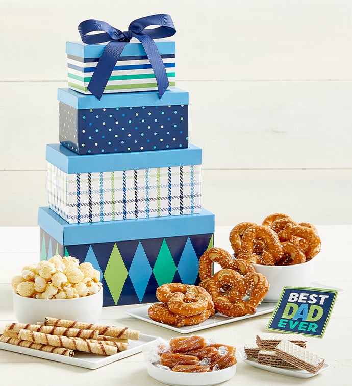 Happy Father's Day Treats Tower